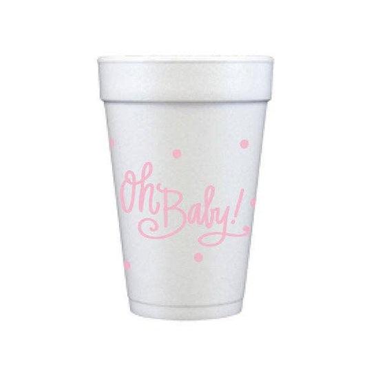 Foam Cups: Baby Pink - Pink