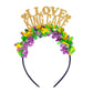 Party Headband: I Love King Cake