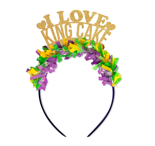 Party Headband: I Love King Cake