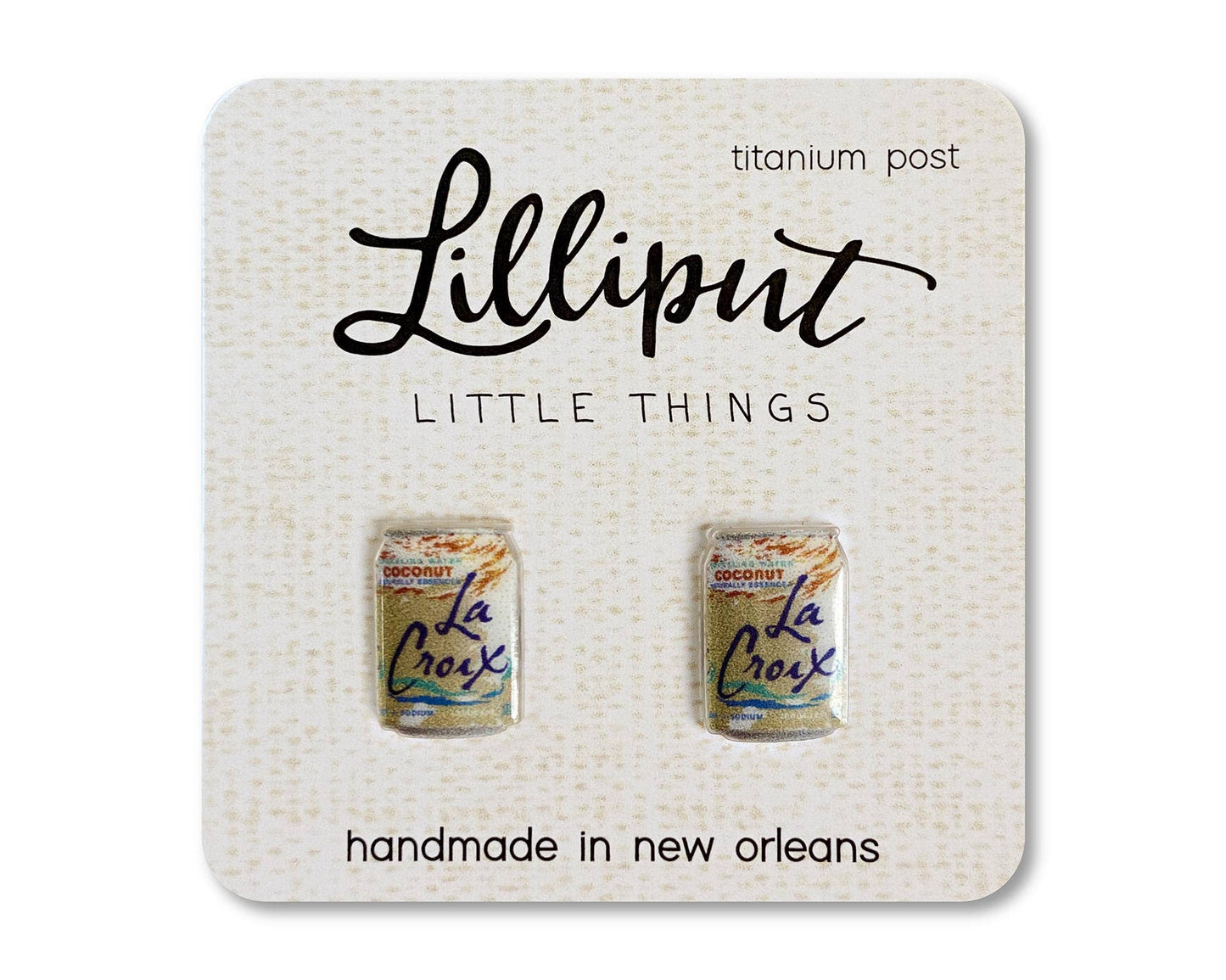 Lilliput Little Things - Sparkling Beverage Earrings