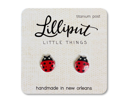 Hypoallergenic Earrings: Ladybugs