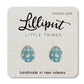 Hypoallergenic Earrings: Blue Easter Eggs