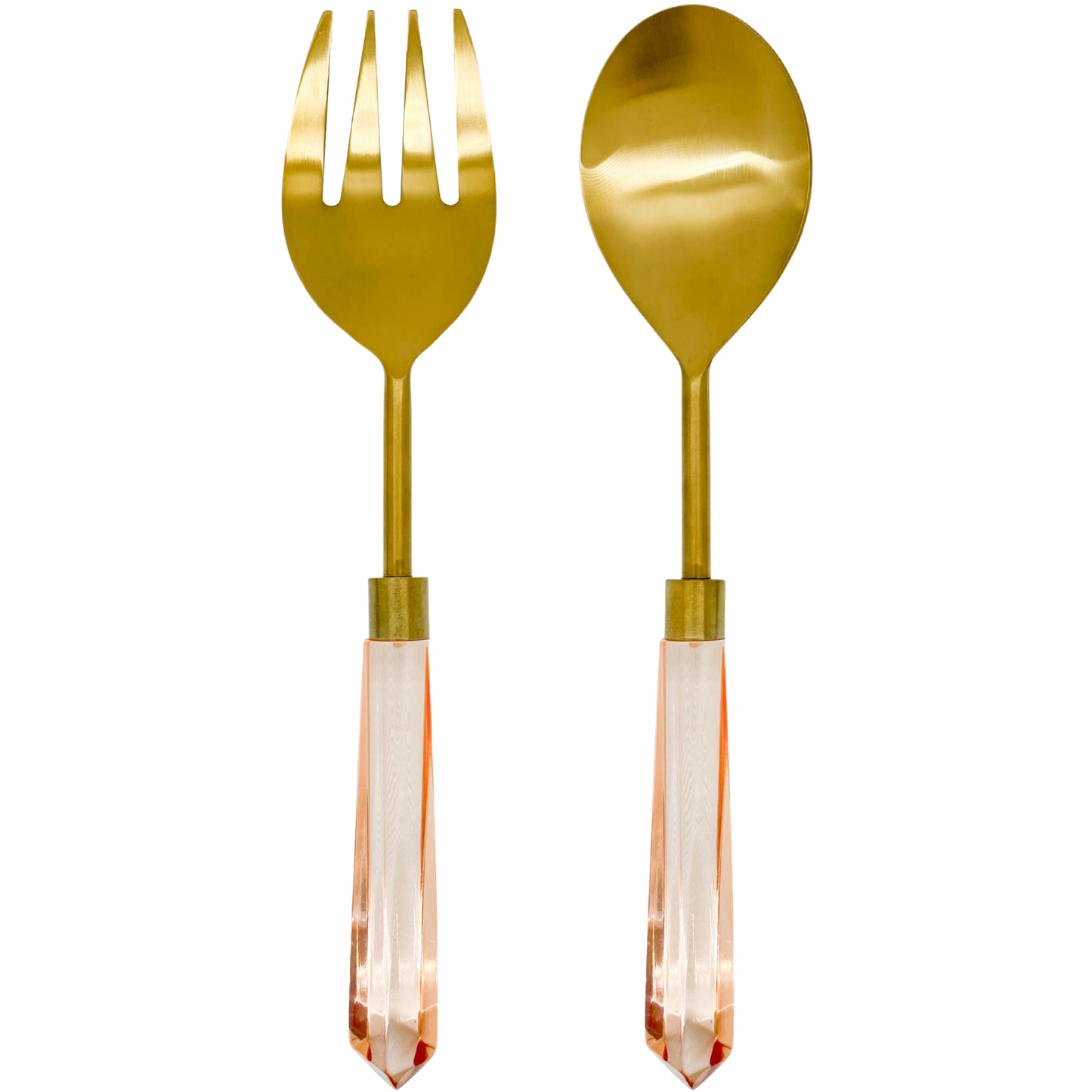 Acrylic Serving Set: Blush Pink