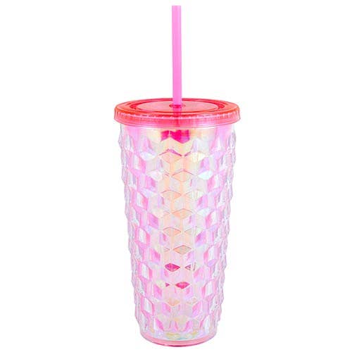 Faceted Tumbler: Pink