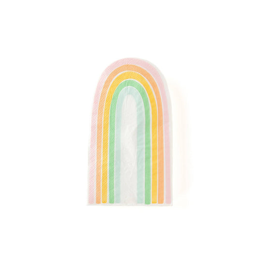 Shaped Napkins: Pastel Rainbow