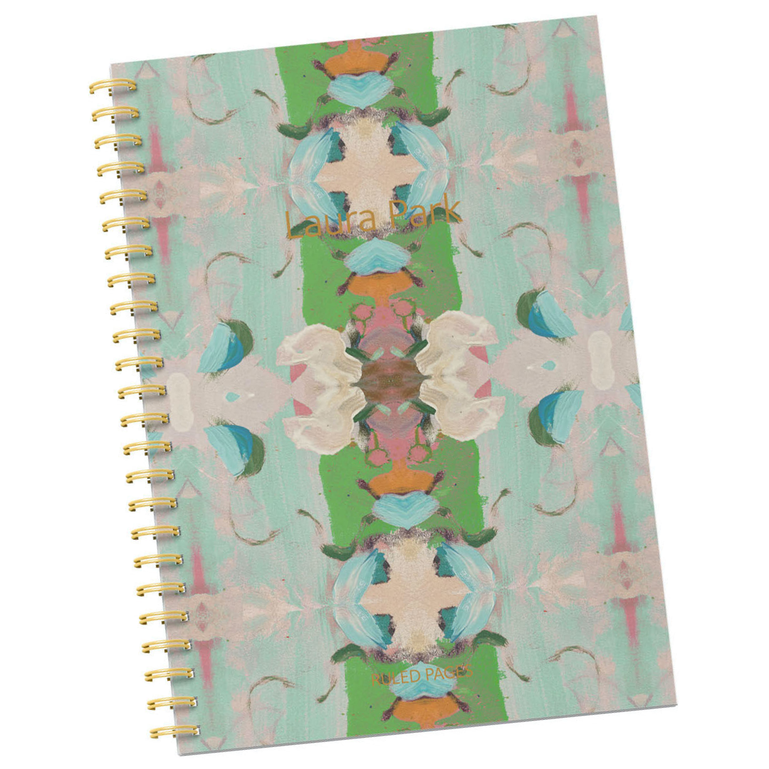 Spiral Notebook: Monet's Garden Green