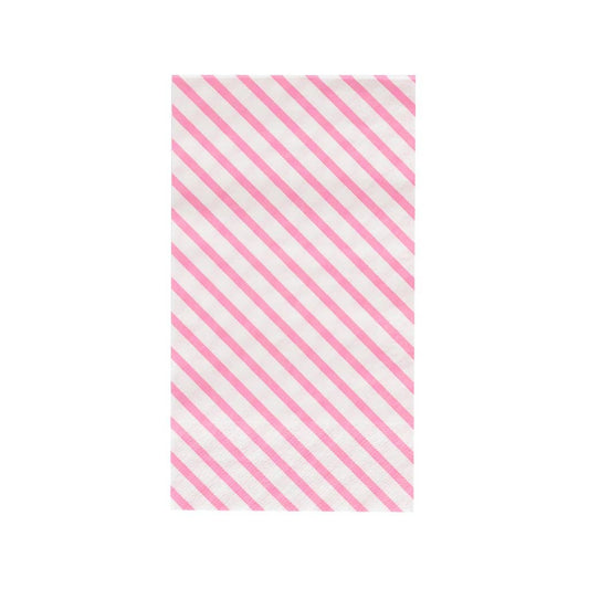 Oh Happy Day Party Shop Striped Dinner Napkins: Neon Rose Stripes