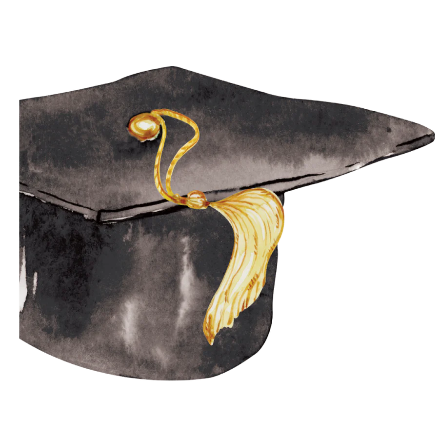 Lunch Napkin: Grad Hat