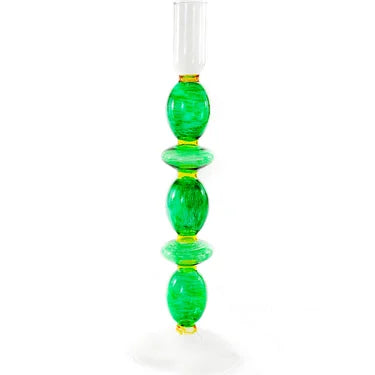 Spindle Candlestick: Green