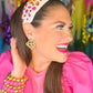 Ivory Headband with Rainbow Gradient Crystals (Adult Size)