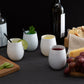 12 Oz. Plastic Wine Glasses: White