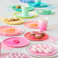 Small Low Rim Plates: Neon Coral