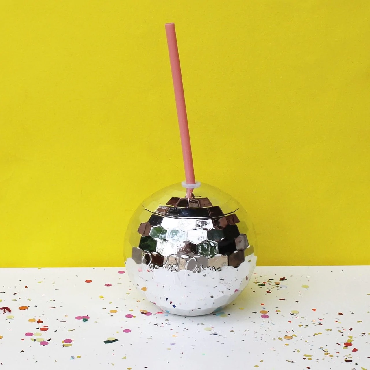 Disco Drink Sipper: Silver