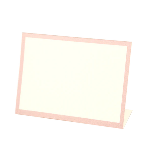Hester & Cook Place Card: Pink Frame