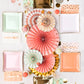 Blush and Gold Dot Guest Towel Napkins
