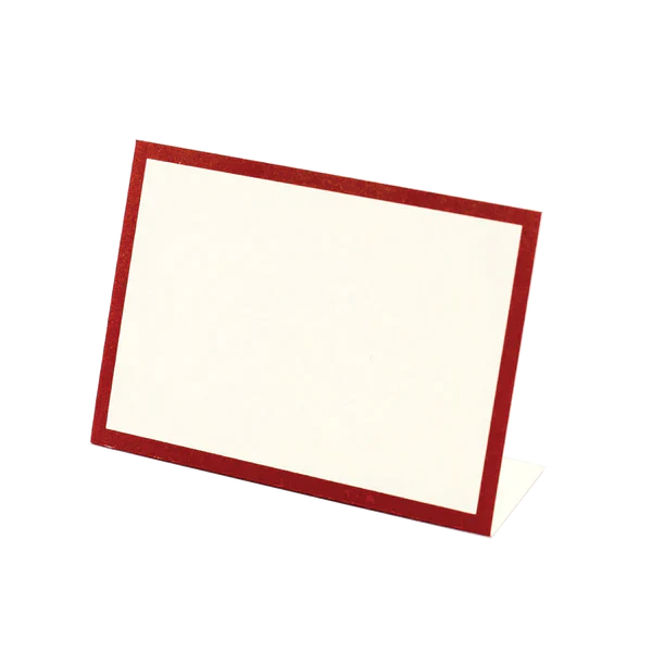 Place Cards: Red Frame