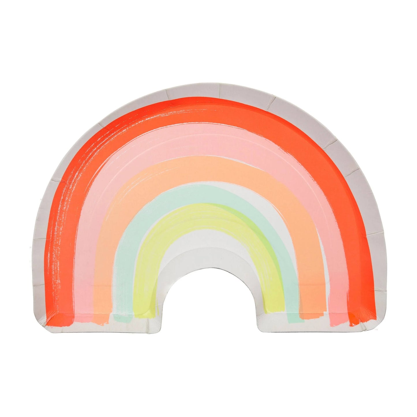 Shaped Plates: Neon Rainbow
