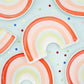 Shaped Plates: Neon Rainbow