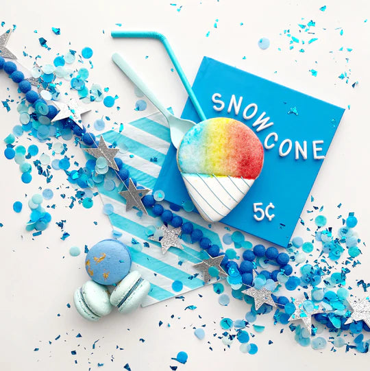 Artisan Confetti Tube: Snow Cone