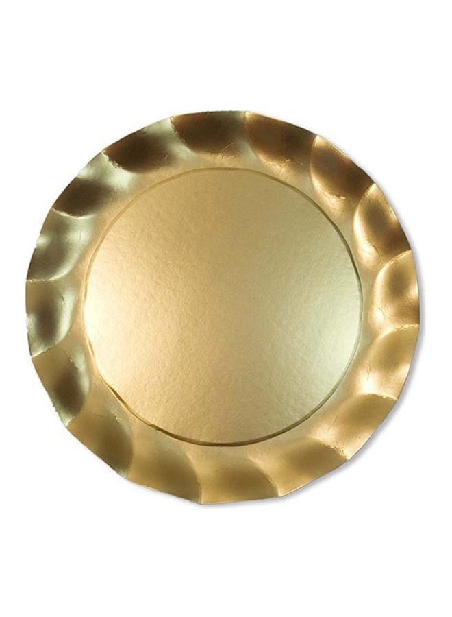 Wavy Charger Plate: Satin Gold