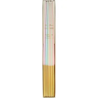 Tall Tapered Candles: Ladure Paris Gold Leaf