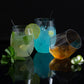 12 Oz. Plastic HEX Wine Goblets: Clear