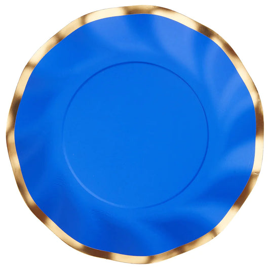 Everyday Blue Wavy Salad Plate